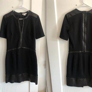Helmut Lang black leather dress